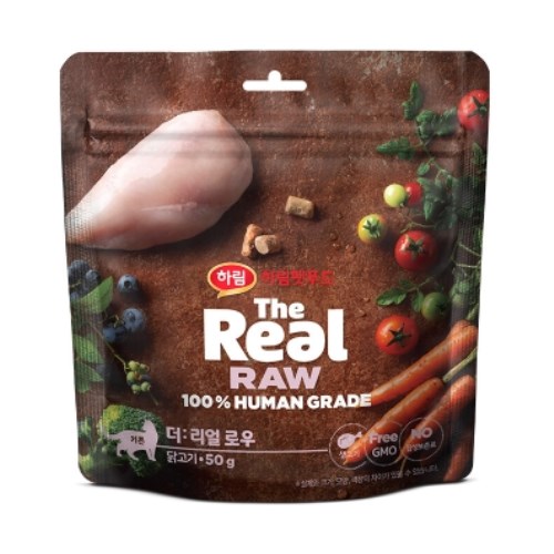 하림펫푸드 더리얼 캣 로우 닭고기 키튼 50g (1개)