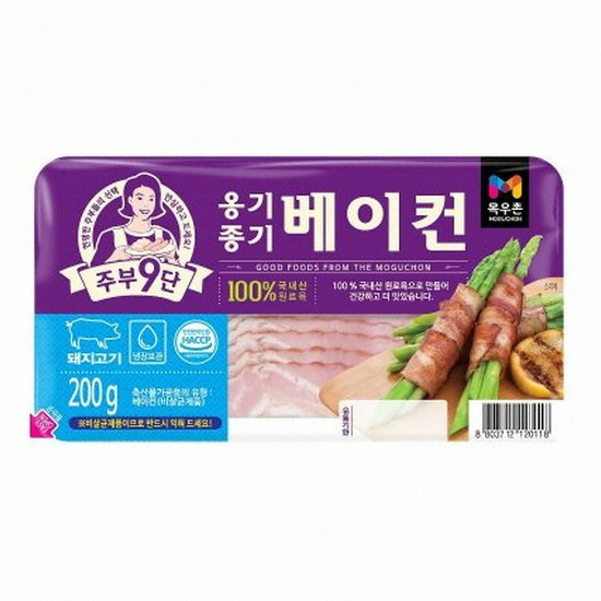 목우촌 주부9단 옹기종기 베이컨 200g (2개)