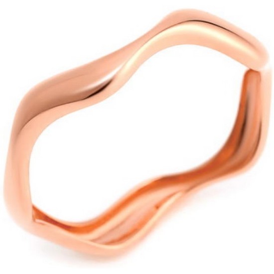 비앤비골드 14K 심플 웨이브 반지 DMR27774