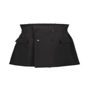 VETEMENTS 숏 스커트 WA65SK728B Black_이미지