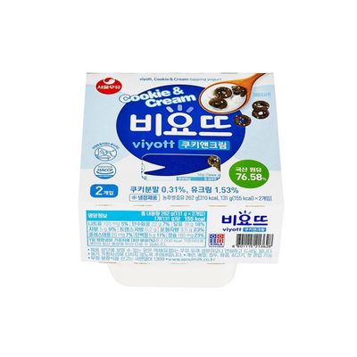 서울우유 비요뜨 쿠키앤크림 131g (2개)_이미지