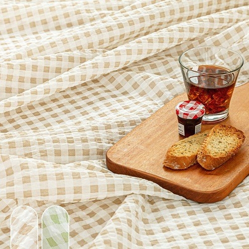 베딩나라 아토앤알로 깅엄체크 시어서커 여름 홑이불 (싱글 S/슈퍼싱글 SS)