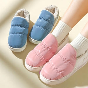 OMT 남녀공용 겨울 패딩 털슬리퍼 실내 사무실 방한 퍼 털실내화_OFDJ-FSP4_이미지