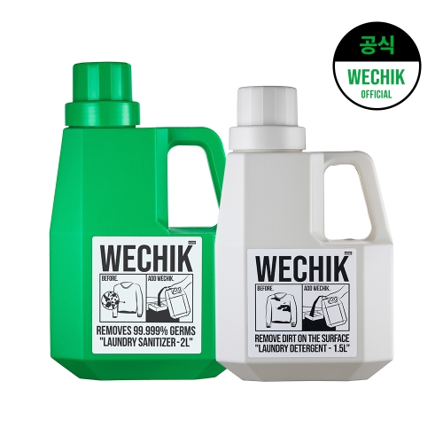 파워 효소 세탁세제 1.5L 1개 + 소독 섬유유연제 2L 1개