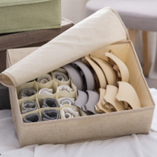 펀타스틱 ㅤ린넨 언더웨어 정리함 15칸 (1개)_이미지