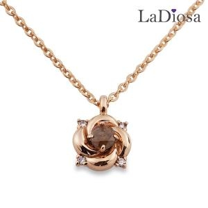  La Diosa 라디오사 14K 러프다이아 목걸이 G14D-7955NM