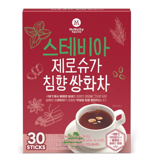 한국맥널티 스테비아 제로슈가 침향 쌍화차 30T (1개)_이미지
