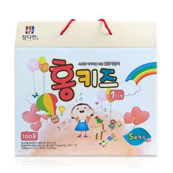 참다한 홍키즈 1단계(24개월~5세) 25ml 100포 (1개)