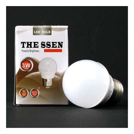 LED 인지구 전구색 4W