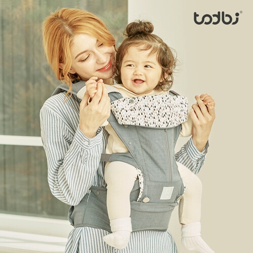 토드비 에어피셀 힙시트 올인원 아기띠 (세턴그레이)_이미지