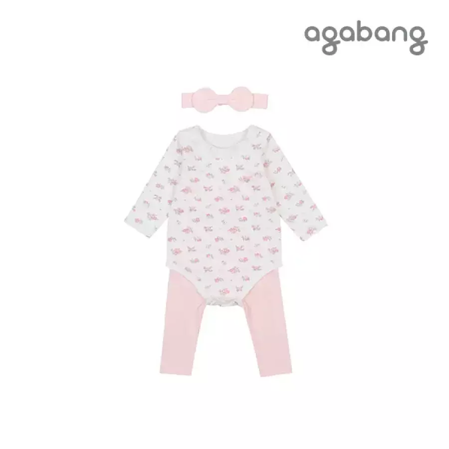로렌바디수트세트 헤어밴드 PINK _01Q51755458