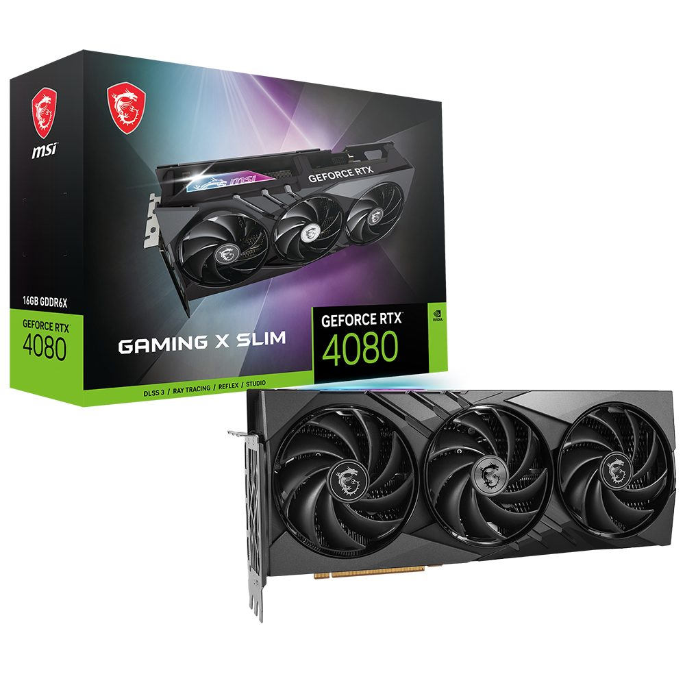 MSI 지포스 RTX 4080 게이밍 X 슬림 D6X 16GB 트라이프로져3