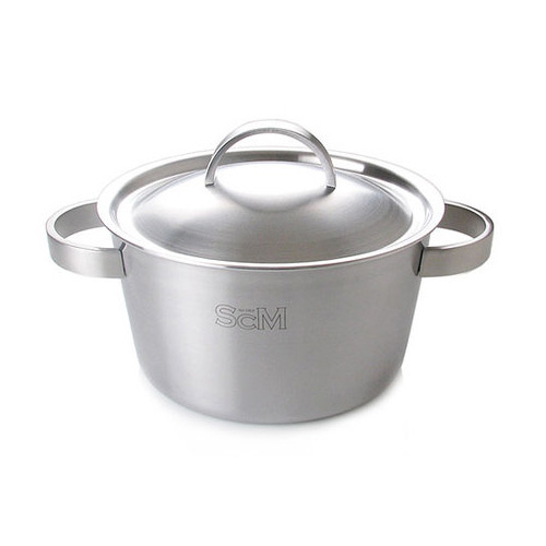 한일스텐레스 에스씨엠(SCM) 프리미엄 통5중 스텐 양수냄비 [16cm]