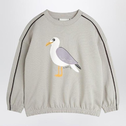 BMW MINI �̴Ϸε�� RODINI Gray sweatshirt with seagull print 2522013897CO/Q_MIRO-GR