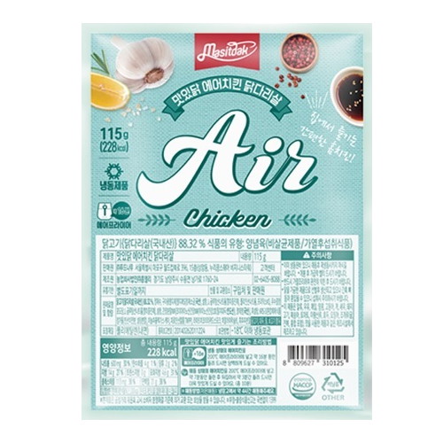 푸드나무 맛있닭 에어치킨 닭다리살 115g (10개)_이미지