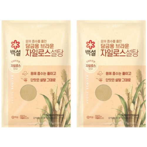 백설 브라운 자일로스 설탕 5kg (2개)_이미지