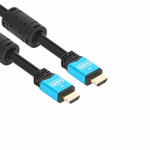 강원전자 NETmate HDMI v2.0 블루메탈 케이블 (5m)_이미지