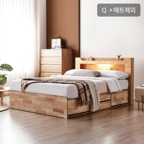 동서가구 브리더 수납 호텔 LED침대 Q (매트별도)_이미지