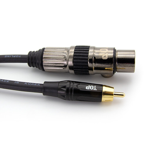 탑라인에이치디 HDTOP RCA to XLR MF 케이블 (50m, HT-TP675)_이미지