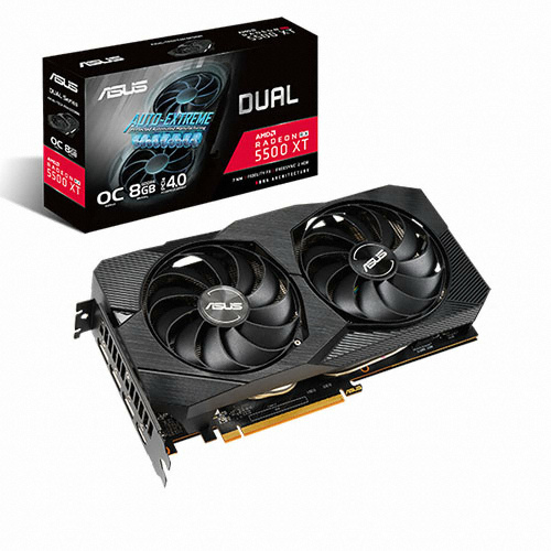 ASUS DUAL 라데온 RX 5500 XT O8G EVO D6 8GB 대원씨티에스