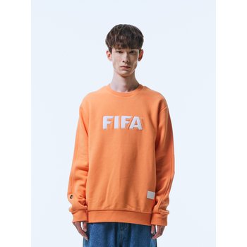 에센셜 부클 자수 맨투맨 기모 FF24MR14U500