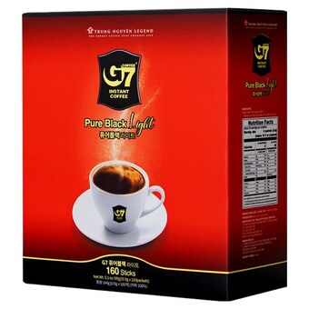 쭝웬 <b>G7</b> 퓨어블랙 라이트 160개입