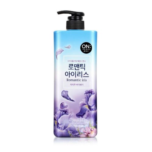 LG생활건강 온더바디 플라워 로맨틱 아이리스 바디워시 900g (4개)