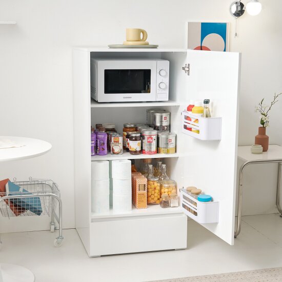 BIF보루네오 마르체 모노 완전수납 냉장고 광파 주방 수납장 1200