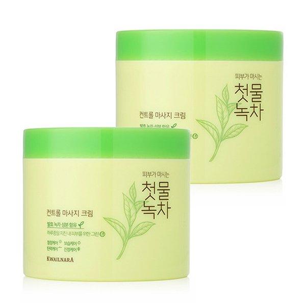첫물녹차 컨트롤 마사지 크림 300ml (2개)_이미지