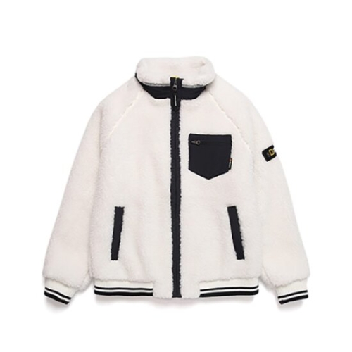 내셔널지오그래픽 키즈 N204KFT140 윌소니 FLEECE 뽀글이 블루종형 F-ZIP IVORY_이미지