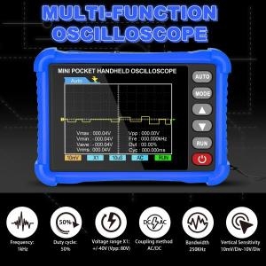 로스코프 고성능 경량 휴대용 오실 2.5MS/s 샘플링 속도, 250kHz 대역폭, 교육 연구 산업용
