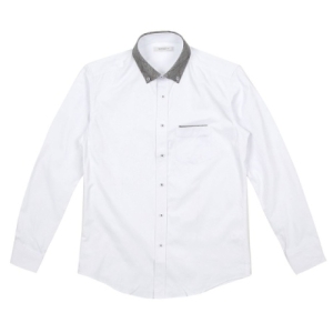 SK a 오너클랜 카라 체크 남성 셔츠 캐주얼 정장 흰셔츠 빅사이즈 W6166A3 행복한 쇼핑 SK스토아