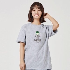 키밍 드라큘라 할로윈 그래픽 반팔티 캐주얼티셔츠 W76AF6B_이미지