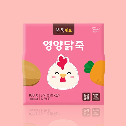 베이비본죽 본죽키즈 영양닭죽 180g (1개)_이미지