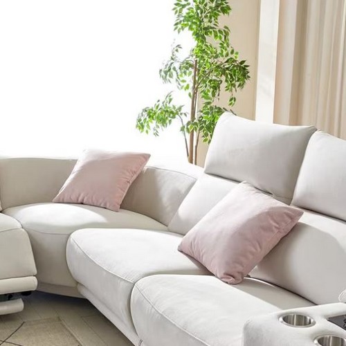 모벨라 베르체 모듈 코너형 메카원단 패브릭 리클라이너 6인용 (일반형)_이미지