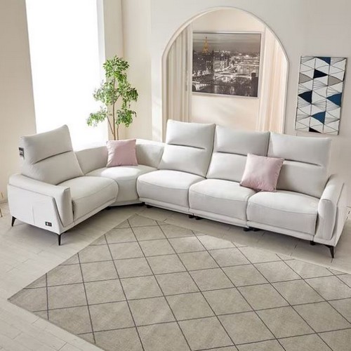 모벨라 베르체 모듈 코너형 메카원단 패브릭 리클라이너 6인용 (일반형)_이미지