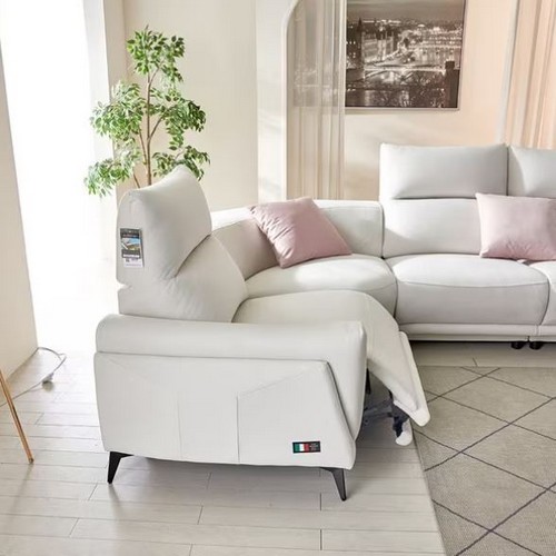 모벨라 베르체 모듈 코너형 메카원단 패브릭 리클라이너 6인용 (일반형)_이미지