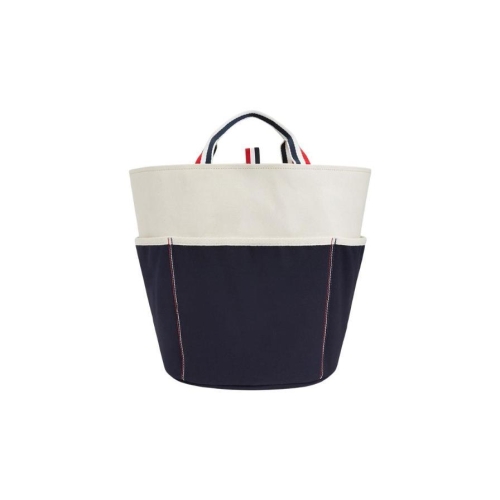 삼선 더블 페이스 라지 쇼퍼 오프 화이트 MAG280A-07164-114
