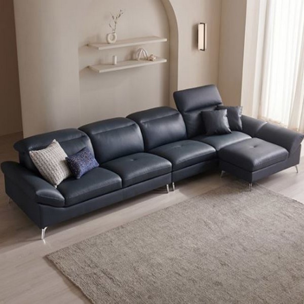삼익가구 리버풀 헤드틸팅 천연가죽 소파 6인용 (카우치스툴포함)_이미지