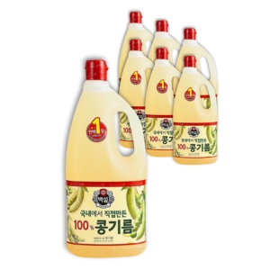 CJ제일제당 백설 콩기름 1.8L (7개)