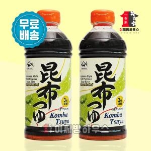 다시마간장 500ml x 2병 콘부 쯔유 장유 어간장 만능 일본간장
