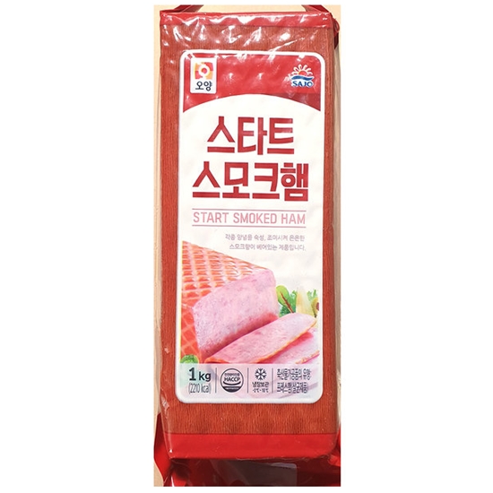 사조대림 오양 스타트 스모크햄 1kg (1개)_이미지