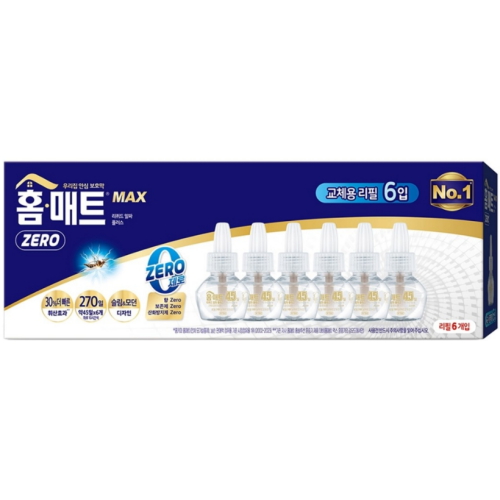 헨켈홈케어 홈매트 리퀴드 알파 플러스 리필 45일 (6개)