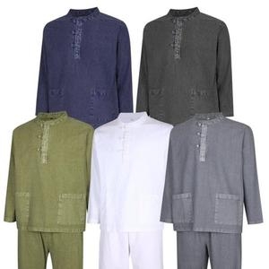 파파브로 남성 천연 워싱 개량 생활 한복 상하의 세트 SS-HBA-M1