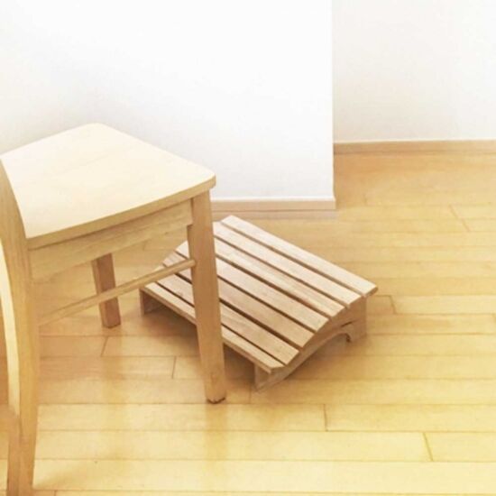 에코상사 고무나무 원목 와이드 발받침대_이미지