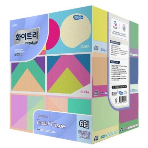 모나리자 화이트리 소피 앤 컴피 미용티슈 180매 (6입) (2팩(12입))_이미지