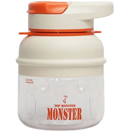 에스엠제이 탑몬스터 휴대용 무선 믹서 텀블러 800ml (오렌지)
