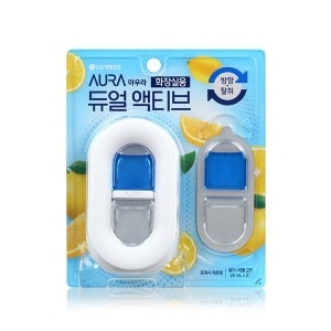  아우라 듀얼 액티브 화장실용 프레시 레몬향 6ml 2개입 [1개]