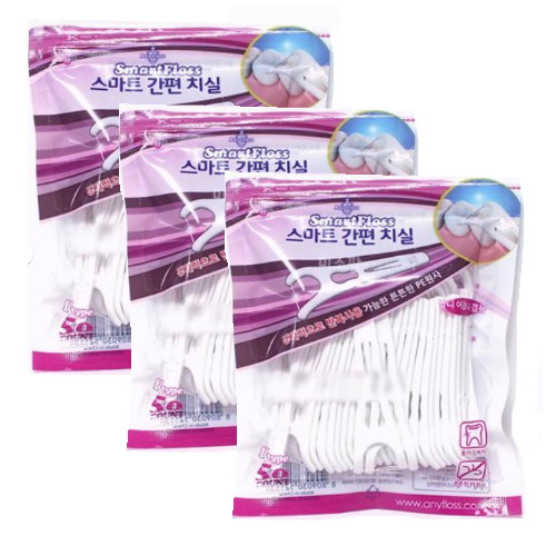 삼정물산 어금니전용 스마트치실 50개 (3개)_이미지