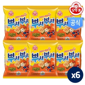 오뚜기 뿌셔뿌셔 양념치킨맛 90gx6개